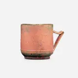 Jefferson mug by George E. Ohr, 1896, glazed earthenware, sold Sep 2021
