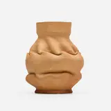 George E. Ohr, Vase, 1898-1910, bisque earthenware