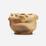 Vase by George E. Ohr, 1898-1910, bisque earthenware, sold Sep 2021