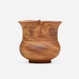 Vase by George E. Ohr, 1898-1910, glazed earthenware, sold Sep 2021