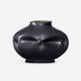 George E. Ohr, Vase, 1898-1910, glazed earthenware