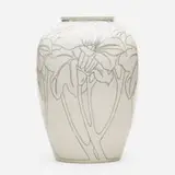 Kathryn E. Cherry for University City, Vase, c. 1910, glazed porcelain with enamel decoration