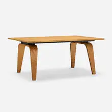 OTW by Charles and Ray Eames, birch plywood, sold Mar 2025