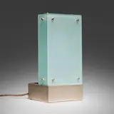 Andree Putman, Glaçon table lamp from the Hotel Wasserturm, Cologne, c. 1989, glass, steel