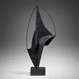Boris Anastassiévitch, Untitled (Sculpture), 1970, brushed steel, painted wood