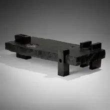 Pierre Sabatier, Solitaire coffee table, 1995 / 2019, patinated bronze, steel