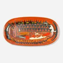 Jacques Pouchain, Plate, c. 1960, glazed earthenware