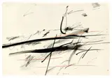 Peter Brüning, Ohne Titel, 1963, Tusche und Farbkreide auf Fabriano-Velin
