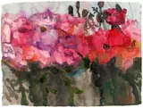 Klaus Fußmann, Rosen, 1995, Aquarell auf schwerem genarbten Velin