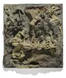 zlorrib by Bernard Schultze, 1959, Öl und plastische Elemente auf Leinwand, sold May 2019