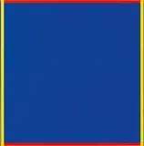 Imi Knoebel, Aus: „Rot, Gelb, Blau, Weiß, 1995, 2 Farbserigrafien, jeweils auf leichtem Karton