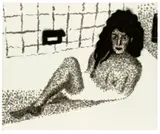 Jiří Georg Dokoupil, Ohne Titel (Frau in Badewanne)