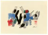 Ohne Titel by Fritz Winter, 1959, Öl, Kreide und Gouache auf Papier, sold Dec 2020