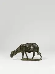 Schaf by August Gaul, 1901, Bronze mit schwarzgrüner Patina, sold Dec 2020