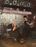 Paula Monjé, Liebeslied, 1900, Öl auf Leinwand