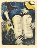 Moïse et les tables de la loi by Marc Chagall, 1962, Farblithografie auf Velin, sold Dec 2020