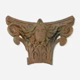 Felix Peano, Rare Venice-of-America capital head, c. 1904, cast iron, concrete