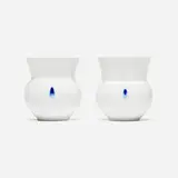 Young Sook Park, Cups, pair, 2006, glazed porcelain