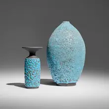 Adam Silverman, Vessels, set of two, glazed stoneware