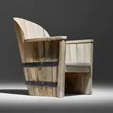 Aby Möbelfabrik, Easy chair, c. 1935, pine, iron