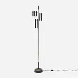 Oscar Torlasco, Floor lamp, c. 1965, enameled aluminum, nickel-plated aluminum