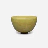 Bowl by Gertrud and Otto Natzler, 1955, earthenware with Grey Earth Crater glaze, offered Nov 2025
