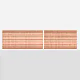 Paul Laszlo, Custom woven wood drapes from the John M. Hudspeth Residence, set of two