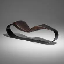 Ron Arad, Spring chair, 1990, steel, polyurethane foam, leather