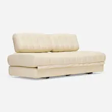 De Sede, DS 85 daybed, c. 1975, leather, chrome-plated steel