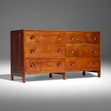 Miles Karpilow, Chest of drawers, 1973, California walnut