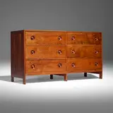 Miles Karpilow, Chest of drawers, 1973, California walnut