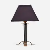 Warren McArthur and Frank Lloyd Wright, Table lamp from the Arizona Biltmore Hotel, Phoenix, 1927, enameled iron, linen