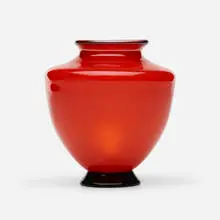 Vase by Tiffany Studios, c. 1910, hand-blown Favrile glass, sold Sep 2021