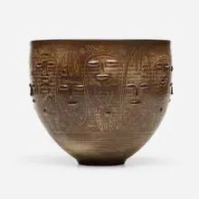 Edwin and Mary Scheier, Early vessel, c. 1955, glazed stoneware