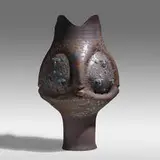 Edwin and Mary Scheier, Monumental chalice form, 1966, glazed stoneware