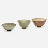 Edwin and Mary Scheier, Collection of three bowls