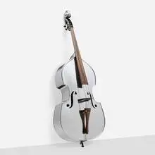 John Burdick, Double Bass, c. 1930, polished aluminum, zebrano, brass, steel wire