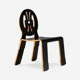 Robert Venturi and Denise Scott Brown, Hepplewhite chair, 1984, laminate over plywood