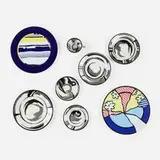 Roy Lichtenstein, Collection of dinnerware, 1966,1990, transfer-printed porcelain