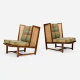 Edward Wormley, Wing lounge chairs model 6016, pair