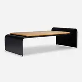 Asa Pingree, Magic daybed, c. 2020, lacquered fiberglass, leather, aluminum
