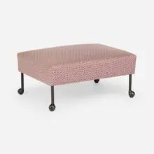 Bddw, Abel ottoman, c. 2015, upholstery, cast bronze