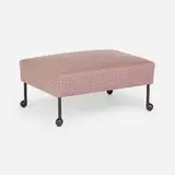 Bddw, Abel ottoman, c. 2015, upholstery, cast bronze