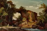 Johann Wilhelm Schirmer, Arkadische Landschaft, Um 1860, Öl auf Leinwand