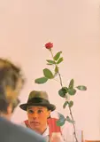 Ohne die Rose tun wir’s nicht by Joseph Beuys, 1972, Farbige Offsetlithografie auf glattem Karton, sold Nov 2019