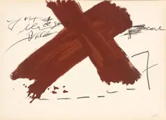 Berlin Suite by Antoni Tàpies, 1974, Original-Halbleinenmappe m. 10 Farblithografien, jew. auf Arches-Velin, sowie einem typografisch bedruckten Deckblatt au, sold Dec 2018