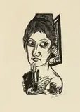 Max Beckmann, Frau mit Kerze