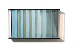 Wandobjekt by Adolf Luther, 1974, Plexiglas, Glas und Holz, sold Jun 2017