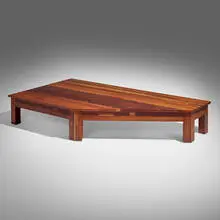 Roy McMakin, Coffee Table for the El Vuelo Residence, 2002, eucalyptus