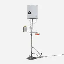 Greg Colson, Poly-Directional Floor Lamp, 1993, mixed media assemblage